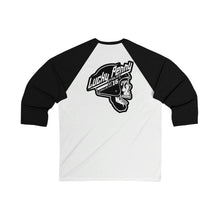Load image into Gallery viewer, Lucky Penny Cycles Houston Classic Skull 3\4 Sleeve Baseball Tee