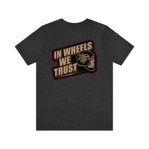 Lucky Penny Cycles Copper In Wheels We Trust T-Shirt