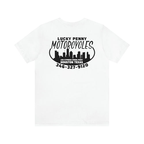 Lucky Penny Cycles Houston Skyline T-Shirt