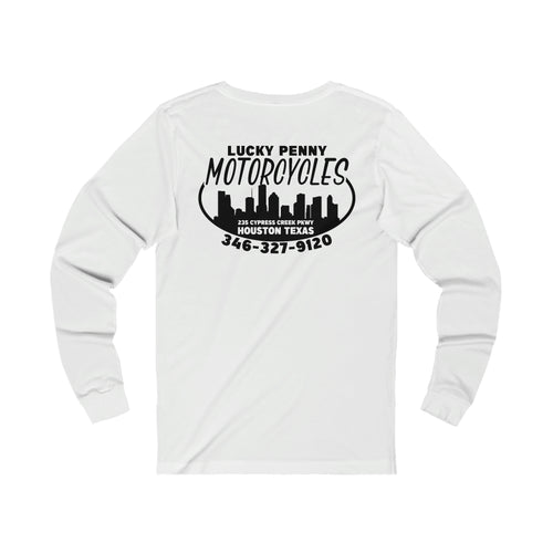 Lucky Penny Cycles Houston Skyline Long Sleeve Tee